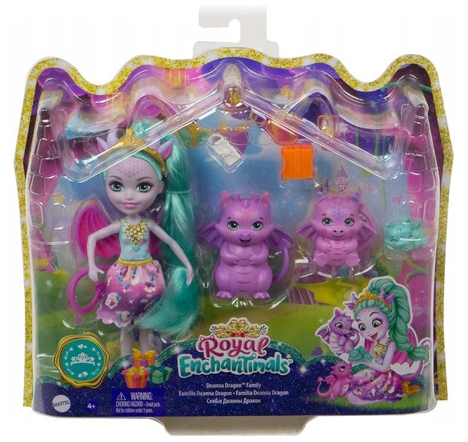 Lalka Mattel Enchantimals Rodzina Smok Deanna 15 cm (887961972696) - obraz 3