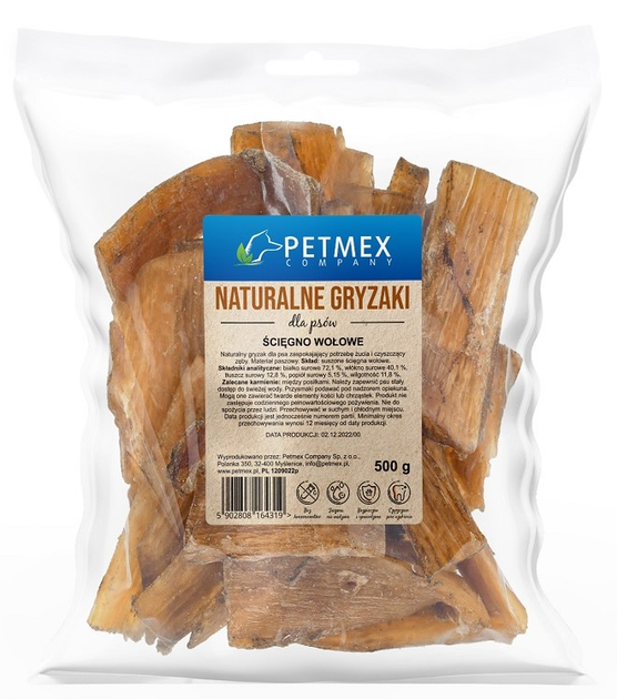 Gryzak dla psa Petmex ściegno wolowe 500 g (DLPPTXPRZ0017) - obraz 1