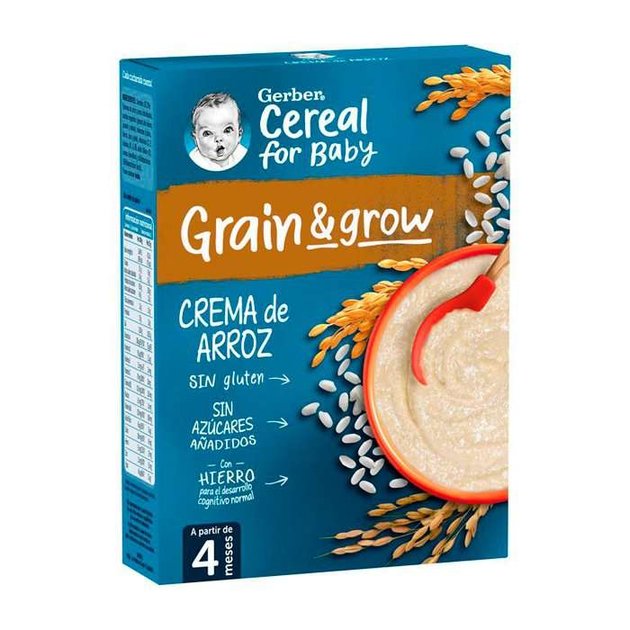 Дитяча манна каша Gerber Cream of Rice Porridge 250 г (7613287083760) - зображення 1