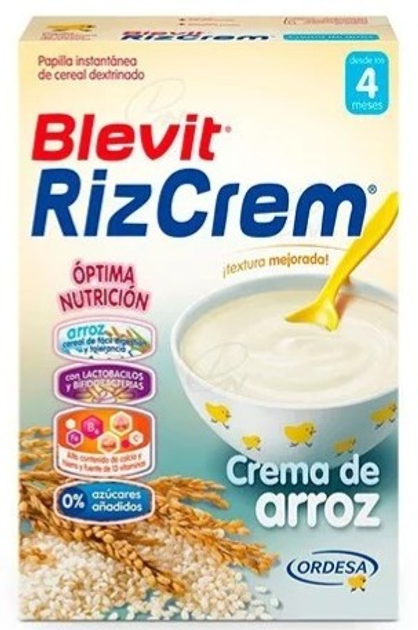 Kaszka ryżowa dla dzieci Ordesa Blevit Rizcrem 300 g (8426594154578) - obraz 1