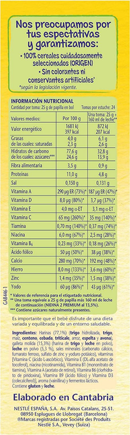 Kaszka wieloziarnista dla dzieci Nestle Nestl Porridge 8 Whole Grain Cereals With Mary Cookie 600 g (7613032195052) - obraz 1