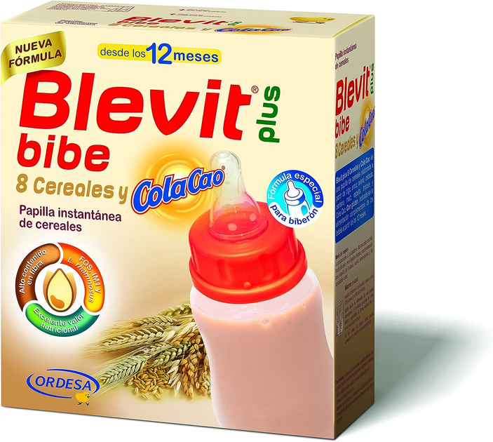 Дитяча мультизлакова каша Ordesa Blevit Plus Bibe 8 Cereals and Colacao 300 г (8426594098773) - зображення 1