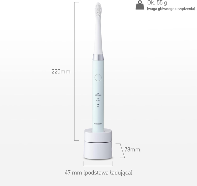 Електрична зубна щітка Panasonic EW-DM81-G503 Mint - зображення 8