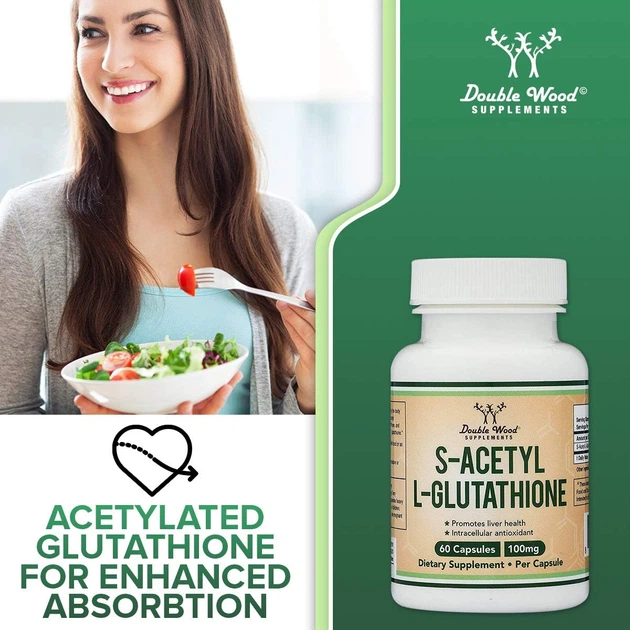 double wood s acetyl glutathione S-ацетил L-глутатіон Double Wood Supplements S-Acetyl L-Glutathione 100 mg  60 capsules – фото, відгуки, характеристики в інтернет-магазині ROZETKA від  продавця: NOTORIOUS