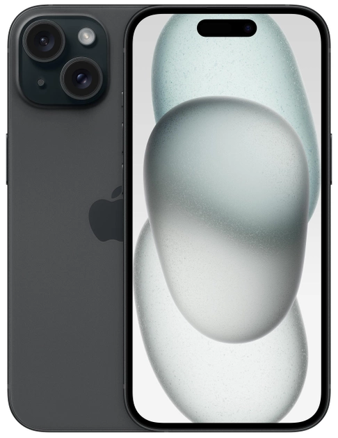 Smartfon Apple iPhone 15 128GB Black (MTP03) - obraz 1