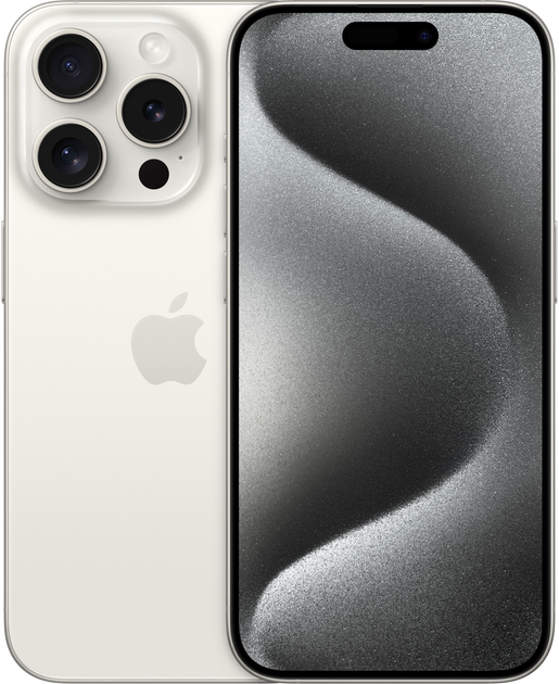 Smartfon Apple iPhone 15 Pro 512GB White Titanium (MTV83) - obraz 1