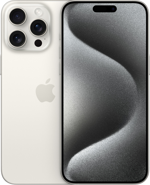 Smartfon Apple iPhone 15 Pro Max 512GB White Titanium (MU7D3) - obraz 1