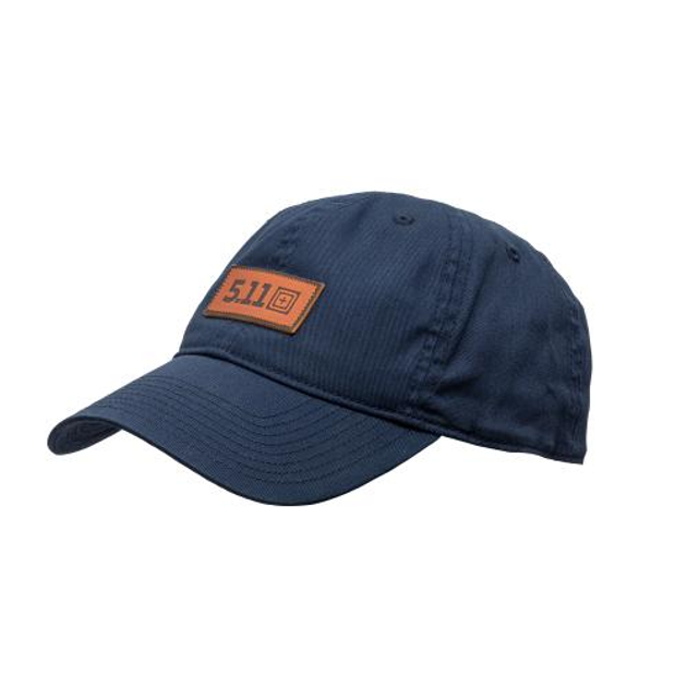 Кепка 5.11 Tactical Leather Box Logo Cap Pacific Navy єдиний - зображення 1