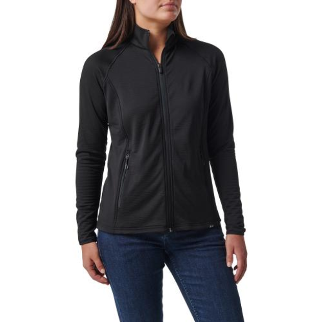 Куртка жіноча флісова 5.11 Tactical Women's Stratos Full Zip Black M - зображення 1