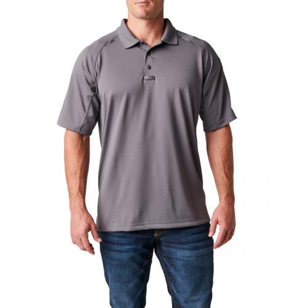 Футболка поло тактична з коротким рукавом 5.11 Tactical Performance Polo - Short Sleeve, Synthetic Knit Storm XS - изображение 1