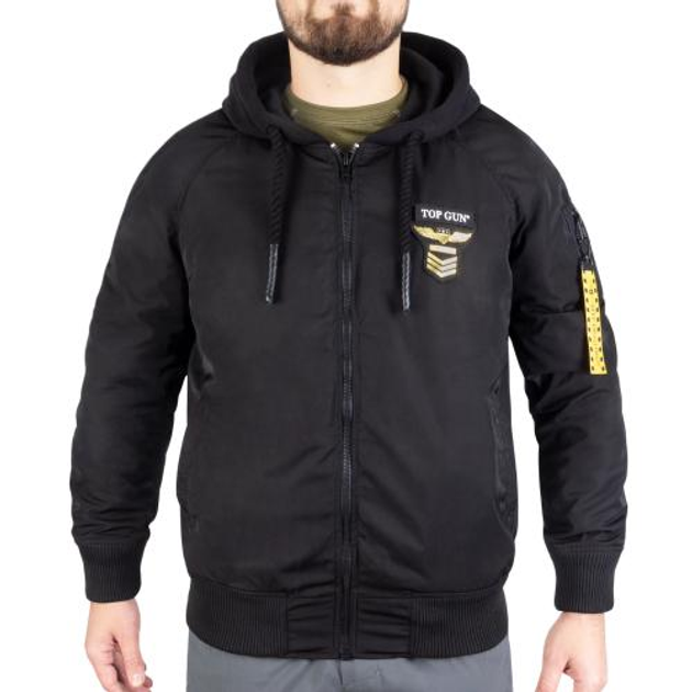 Куртка демісезонна Sturm Mil-Tec Flight Jacket Top Gun The Flying Legend Black M - зображення 1