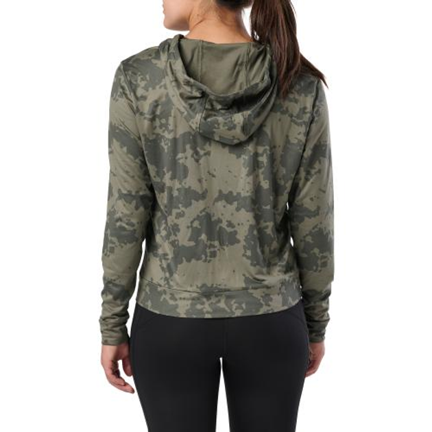 Реглан з капюшоном жіночий 5.11 Tactical PT-R Emily Full Zip Ranger Green Camo L - изображение 2