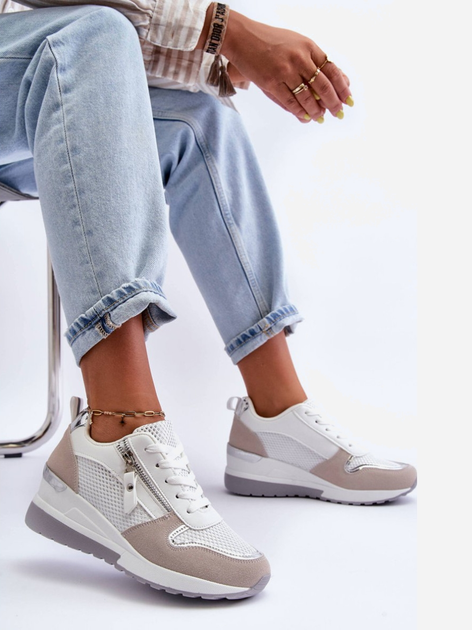 Sneakersy damskie na koturnie Sivan 40 Wielokolorowe (5905677658644) - obraz 7