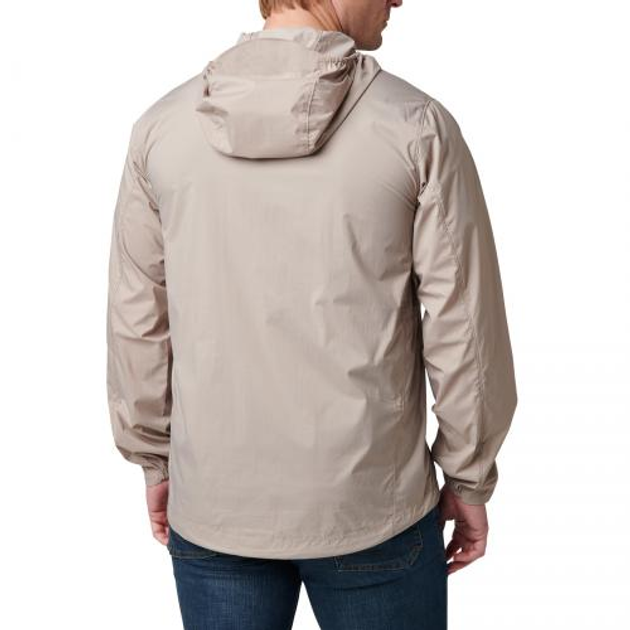 Куртка тактична демісезонна 5.11 Tactical Packable Windbreaker Jacket Badlands Tan M - изображение 2