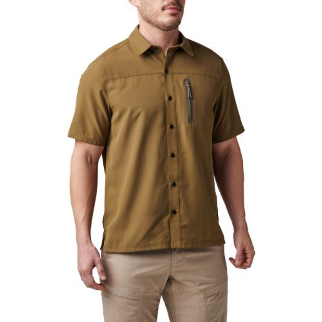 Сорочка тактична 5.11 Tactical Marksman Utility Short Sleeve Shirt Field green M - изображение 1