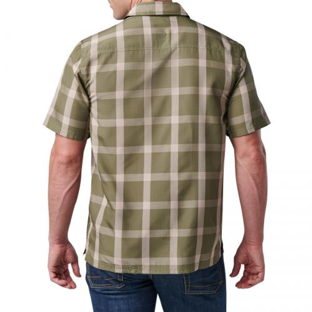 Сорочка тактична 5.11 Tactical Nate Short Sleeve Shirt Sage Green Plaid 2XL - изображение 2