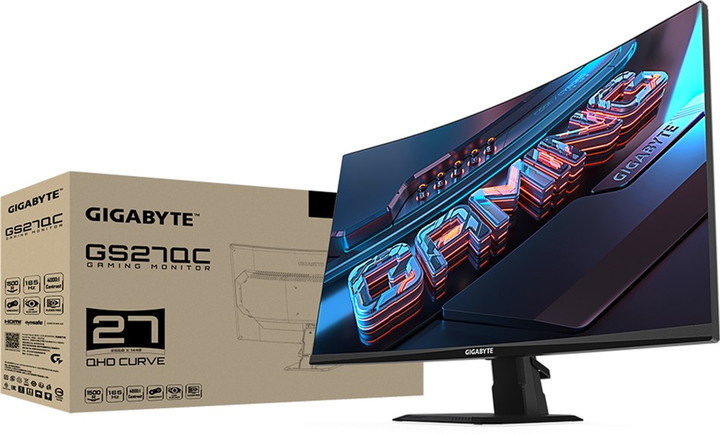 Monitor 27" Gigabyte GS27QC Gaming Monitor (4719331854225) - obraz 9