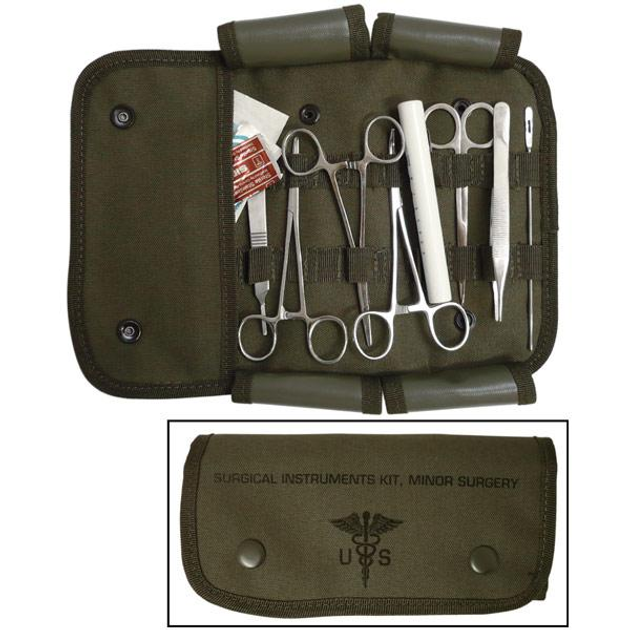 Хірургічний набір тактичний Mil-Tec Укомплектований US SURGICAL SET 12-TLG. (16025000) - изображение 1