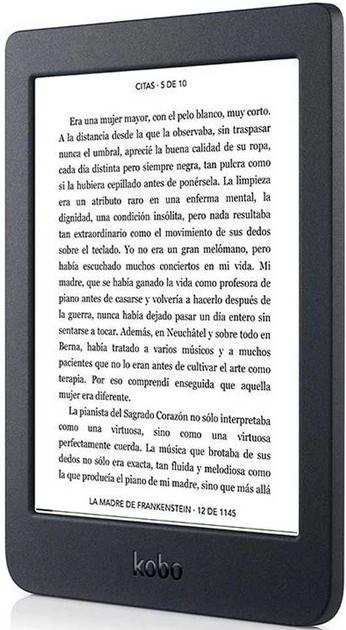 Электронная книга 6" Kobo Nia N306 / 8Gb / Wi-Fi / Сенсорный E-Ink экран (1024 x 758) / 168 часов работы от батареи / Черный(N306-KU-BK-K-EP) Б/В - изображение 2