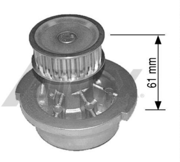 Насос охлаждающей жидкости, охлаждение двигателя AIRTEX 1446 - изображение 2