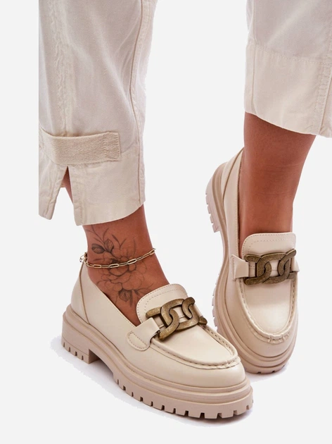 Loafersy Inna Marka Ameg 39 Beżowe (5905677652185) - obraz 4