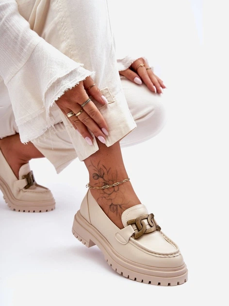 Loafersy Inna Marka Ameg 39 Beżowe (5905677652185) - obraz 5