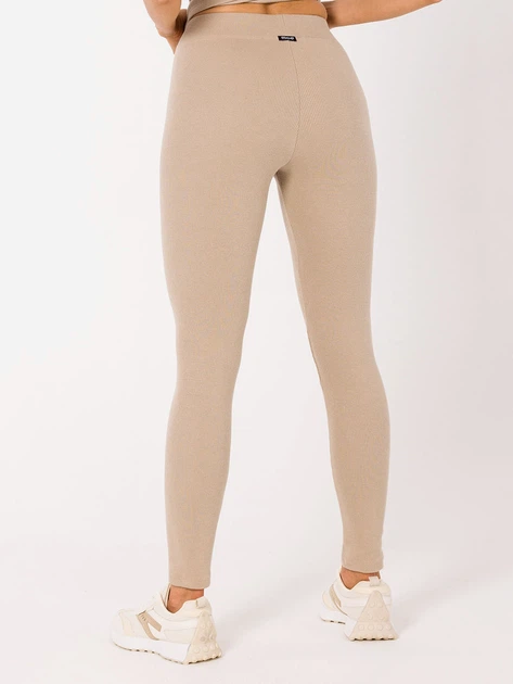 Legginsy damskie prążkowane Made Of Emotion M734 M Beżowe (5903887697088) - obraz 2