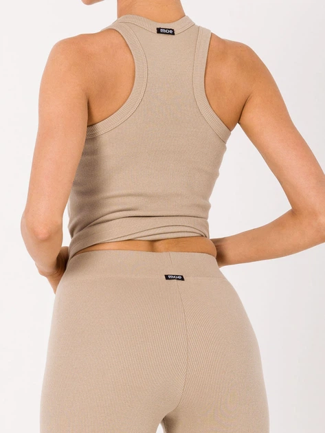 Legginsy damskie prążkowane Made Of Emotion M734 M Beżowe (5903887697088) - obraz 6