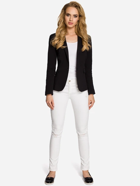 Marynarka damska Made Of Emotion M243 M Czarna (5902041165791) - obraz 3