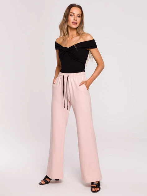 Bluzka damska elegancka Made Of Emotion M680 S Czarna (5903887666251) - obraz 3