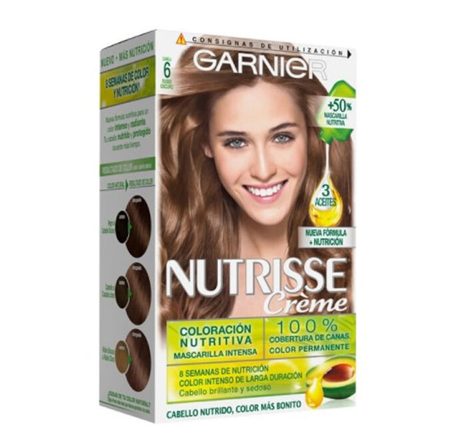 Farba do włosów Garnier Nutrisse Crème Nourishing Color 6 Dark Blonde 60 ml (3600541375727) - obraz 1