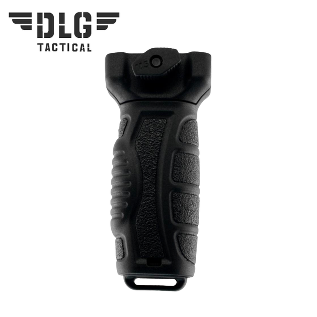 Ручка переноса огня вертикальная DLG Tactical 163 на Пикатинни Picatinny передняя рукоятка Черная - изображение 1