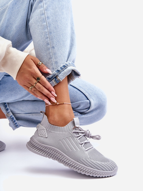 Sneakersy damskie Zauna 36 Szare (5905677638950) - obraz 6