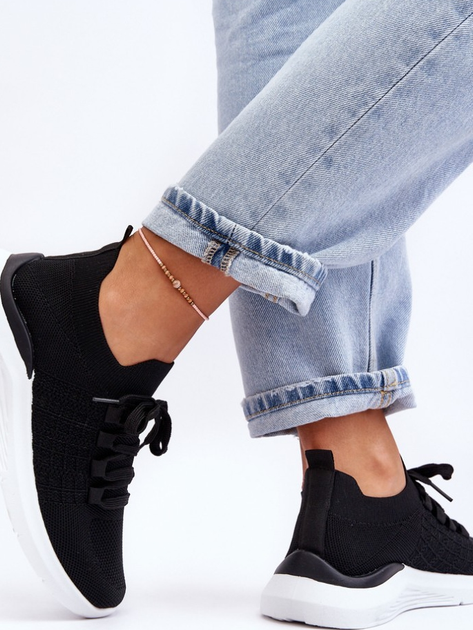 Sneakersy damskie Nikilla 37 Czarne (5905677458190) - obraz 7