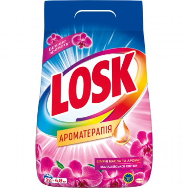 Пральний порошок Losk Ароматерапія Ефірні олії та ар. Малазійської ...