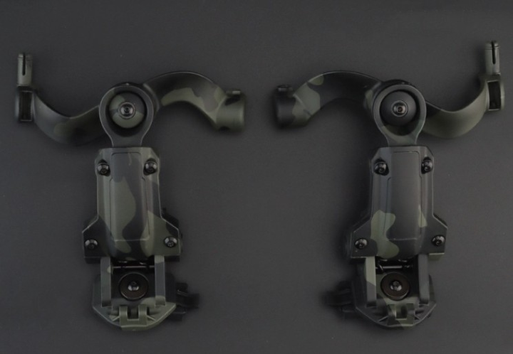 Адаптер кріплення (чебурашка) для активних навушників на шолом multicam black - зображення 1