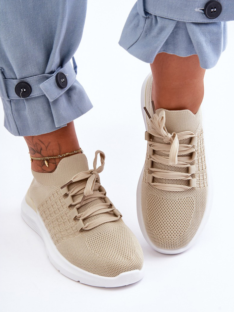 Sneakersy damskie Nikilla 36 Beżowe (5905677458244) - obraz 5