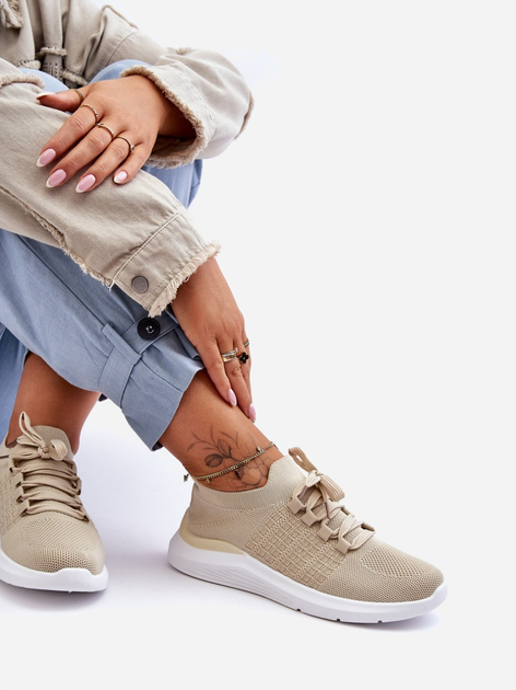 Sneakersy damskie Nikilla 41 Beżowe (5905677458299) - obraz 3