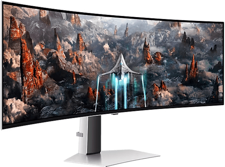 Монітор 49" Samsung Odyssey OLED G9 G93SC (LS49CG930SIXCI) Dual QHD Quantum Dot OLED / Curved 1800R / 240 Гц / 0,03 мс / 10-Bit / HDR True Black 400 / FreeSync Premium Pro / G-SYNC Compatible - зображення 2