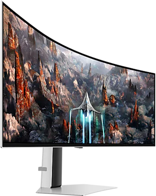 Монітор 49" Samsung Odyssey OLED G9 G93SC (LS49CG930SIXCI) Dual QHD Quantum Dot OLED / Curved 1800R / 240 Гц / 0,03 мс / 10-Bit / HDR True Black 400 / FreeSync Premium Pro / G-SYNC Compatible - зображення 4