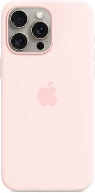 Панель Apple MagSafe Silicone Case для Apple iPhone 15 Pro Max Light Pink (MT1U3) - зображення 2