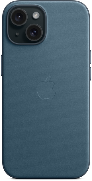 Etui Apple MagSafe FineWoven Case do Apple iPhone 15 Pacific Blue (MT3G3) - obraz 5