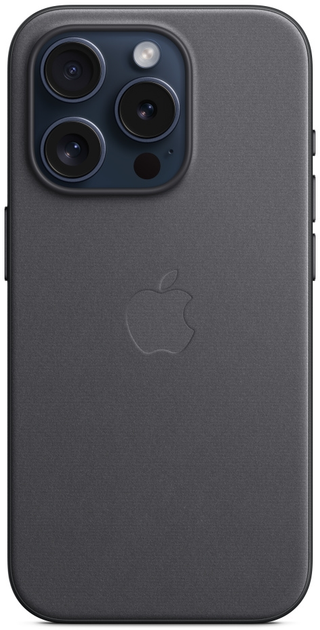Панель Apple MagSafe FineWoven Case для Apple iPhone 15 Pro Black (MT4H3) - зображення 2