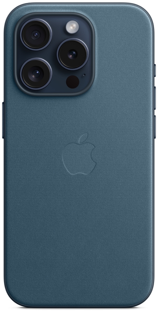 Панель Apple MagSafe FineWoven Case для Apple iPhone 15 Pro Pacific Blue (MT4Q3) - зображення 2