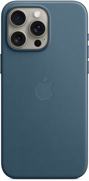 Панель Apple MagSafe FineWoven Case для Apple iPhone 15 Pro Max Pacific Blue (MT4Y3) - зображення 2