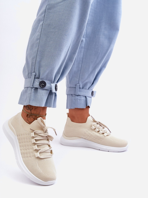 Sneakersy damskie Nikilla 36 Jasnobeżowe (5905677458121) - obraz 4