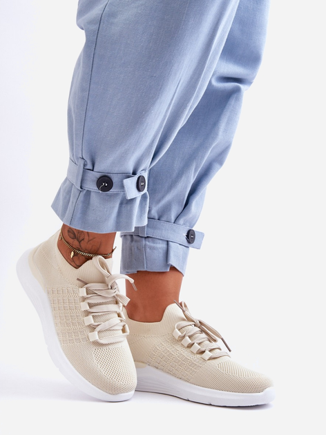 Sneakersy damskie Nikilla 36 Jasnobeżowe (5905677458121) - obraz 6