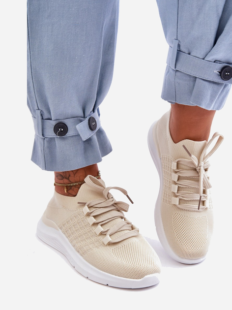 Sneakersy damskie Nikilla 41 Jasnobeżowe (5905677458176) - obraz 3