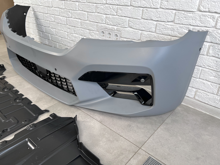 Передний бампер M5 F90 стиль BMW 5 Series G30 G31 LCI 2020- KINDLE для BMW 5 series G30 2017-2023 (8168) - изображение 4
