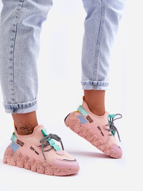 Sneakersy damskie Evolution 39 Jasnoróżowe (5905677436846) - obraz 4